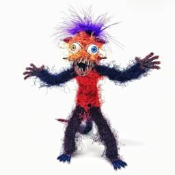 Hungry Gnasher - Bendable Copper Wire Creature Fun, Unique, Fully Poseable Hand-Made Out Of Recycled & Repurposed Materials - thumbnail 3