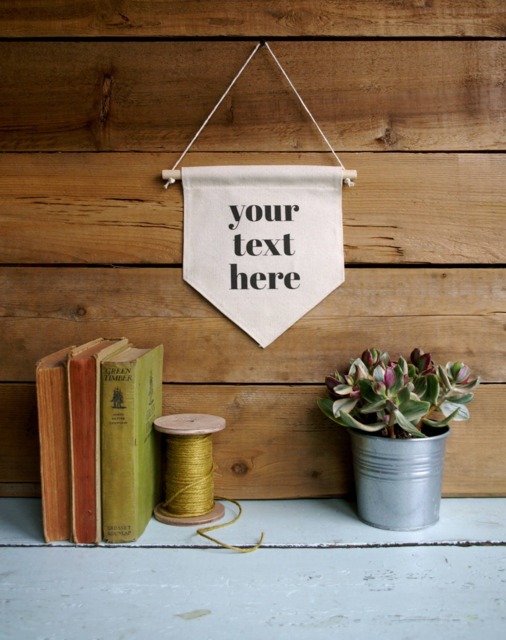 Custom Canvas Wall Banner/Home Decor/Build Your Own/Your Text Here/Wall Art/Quote Art - image 1