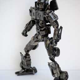 One-Of-A-Kind Metal Robot Sculpture, Industrial Fantasy D??cor, 6Th Anniversary Gift For Husband - thumbnail 2