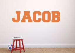Boys Name Wall Decal - Sport Letters For Wall - Letter Decals - Sports Lettering - Nursery - Boy Room - thumbnail 1