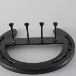 Unique Key Holder For Wall Rustic Home Decor, Horseshoe Bachelor Pad Gift, Hook, Entryway Organizer, Ranch Country Western - thumbnail 3
