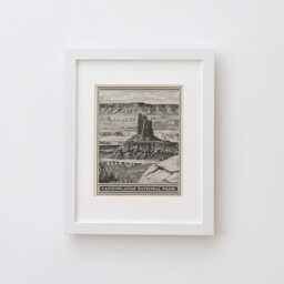 Canyonlands National Park Lithograph Style Print - Vintage Utah Archival Matte Fine Art Print. Needles Rocks Island in The Sky Desert Gift - thumbnail 3