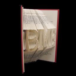 Bme Best Mom Ever Initials Acronyms 3 Letter Names Words Folded-Book Art Sculpture - thumbnail 3