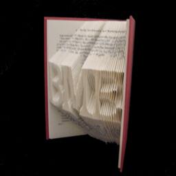 Bme Best Mom Ever Initials Acronyms 3 Letter Names Words Folded-Book Art Sculpture - thumbnail 2