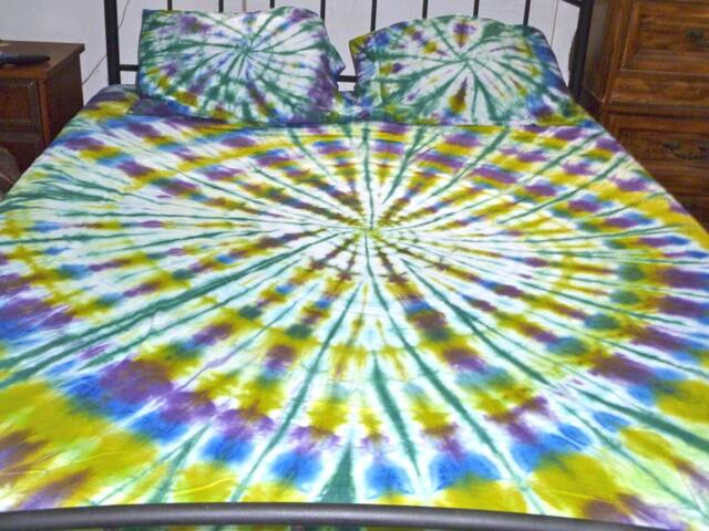 Tie Dyed Sheet Set Custom Made For Your Bed-You Design, You Choose The Colors King Size #dailyestysales - image 1