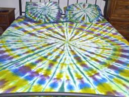 Tie Dyed Sheet Set Custom Made For Your Bed-You Design, You Choose The Colors King Size #dailyestysales - thumbnail 1