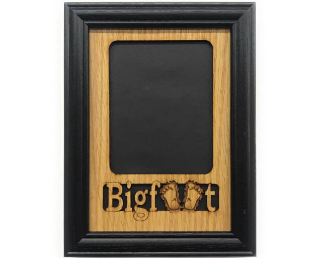 Bigfoot Picture Frame - 5x7 Holds 3x5 Photo Big Foot Decor, Convention, Gift, Gift For Fanatic - image 1