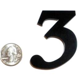 12 Deluxe Acrylic Clock Hour Markers With Double Sided Tape On Back For Wall Mounting - Note Volume Discounts - thumbnail 2