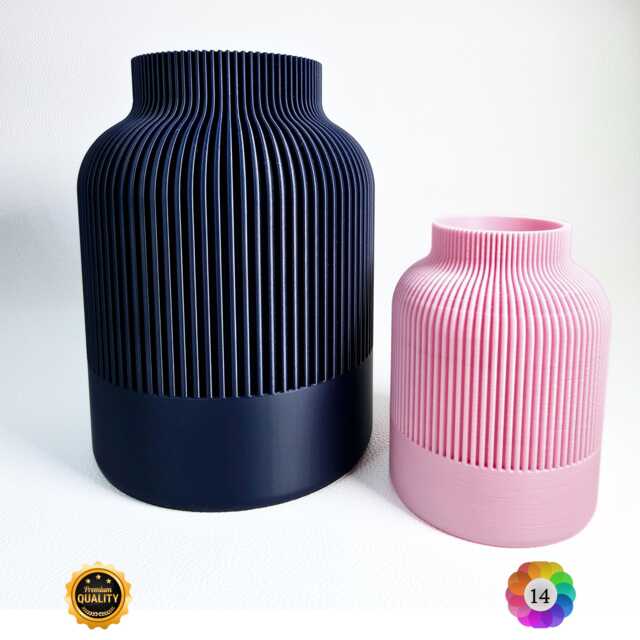 Japandi Vase - 3D-Printed Minimalist Elegant For Any Space, 20 Matte Colours To Choose - image 1