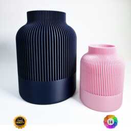 Japandi Vase - 3D-Printed Minimalist Elegant For Any Space, 20 Matte Colours To Choose - thumbnail 1