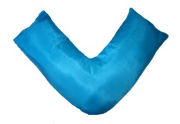 Lot Of 2 Pieces V Shaped/Tri Boomerang Art Silk Pillowcase Pregnancy Maternity Nursing Support - thumbnail 1