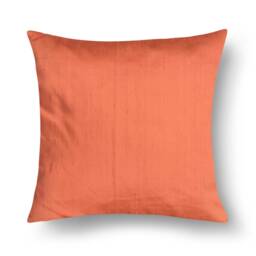 Rose Gold Solid Raw Silk Pillow Cover, Square Cushion Entryway Pillows, Bedroom Decor, Cover Lumbar - thumbnail 1