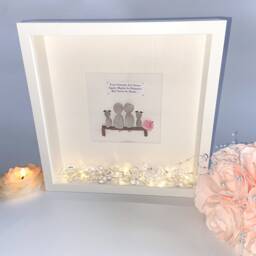 Personalised Pebble Art Picture Frame For Friends, Dog Mum Gift, Birthday Present UK - thumbnail 2