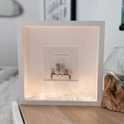 Personalised Pebble Art Picture Frame For Friends, Dog Mum Gift, Birthday Present UK