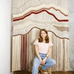 Extra Large Macrame Wall Hanging, Hanging Room Divider, Tapestry Macrame Hanging Large, Living Decor Farmhouse - thumbnail 2