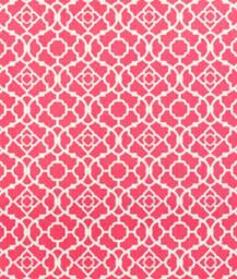 New 18x18 Inch Designer Handmade Pillow Case in Pink & White Lattice Pattern - thumbnail 2