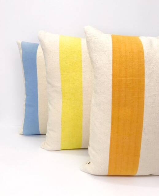 Set Of 3 Antibes Pillows, Pillow Covers 16x16, Farmhouse Decor Rustic Country, Throw Color Block Pilows - image 1