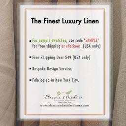Blue Linen Relaxed Roman Shade With Pom Trim, Blackout Nursery Window Blind, Cl1010 - thumbnail 3