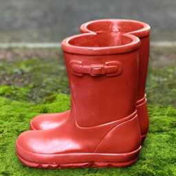 Concrete Planter Statue Stone Garden Boots Figurine Handmade Flower Pot Sculpture Outdoor Shoes Front Door Decoration Lawn Art Gift - thumbnail 3