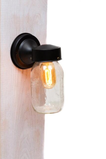 Mason Jar Edison Wall Sconce Light - image 1