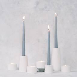 Cylinder Concrete Tea Light Candle Holder - thumbnail 2