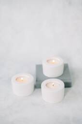 Cylinder Concrete Tea Light Candle Holder - thumbnail 1