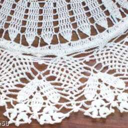 Hand-Crocheted Ceiling Pendant Light, French Craftsmanship, Created By Sylvette Raisonnier, Frou-Frou Model, 30 - thumbnail 3