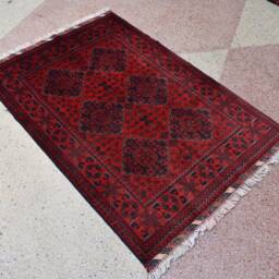 Handmade Bokhara Rug 5.1x3.5 Ft, Afghan Turkmen Wool, Vegetable Dyes - thumbnail 3