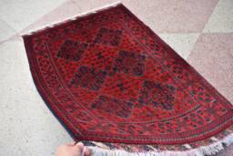 Handmade Bokhara Rug 5.1x3.5 Ft, Afghan Turkmen Wool, Vegetable Dyes - thumbnail 1