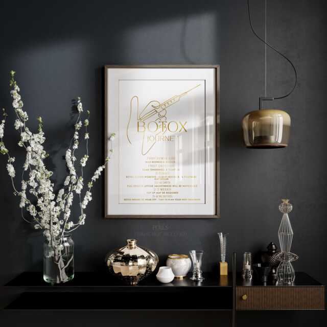Anti-Wrinkle Foil Poster, Aesthetics Clinic Decor, Beauty Salon Information Sign - A4 - image 1