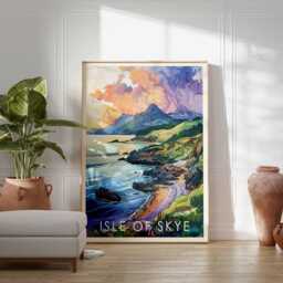 Isle Of Skye Poster Scottish Highlands Landscape Art Print - thumbnail 3