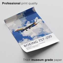 Jet2 Boeing 757 Print Jet2Holidays, Aviation Art, Airliner Art Prints, Pilot Gift, Poster, Airline Decor - thumbnail 3