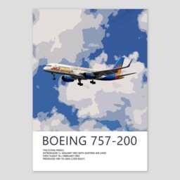 Jet2 Boeing 757 Print Jet2Holidays, Aviation Art, Airliner Art Prints, Pilot Gift, Poster, Airline Decor - thumbnail 2