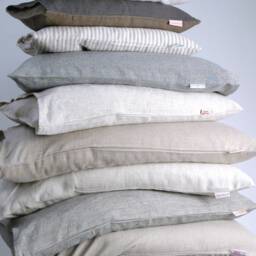 Japanese Size Buckwheat Hulls Pillow+ Suitable Stonewashed Linen Pillow Cover Perfect Gift 14''x20''/35x50cm - thumbnail 4