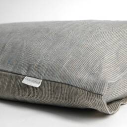 Japanese Size Buckwheat Hulls Pillow+ Suitable Stonewashed Linen Pillow Cover Perfect Gift 14''x20''/35x50cm - thumbnail 3