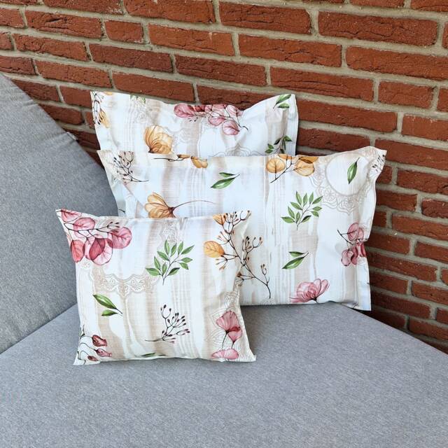 Oilcloth Cushion - Outdoor Fabulous Home, Garden & Lounge Decoration - Pattern Early Bloomers in Three Different Sizes - image 1
