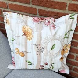 Oilcloth Cushion - Outdoor Fabulous Home, Garden & Lounge Decoration - Pattern Early Bloomers in Three Different Sizes - thumbnail 3
