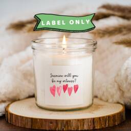 Will You Be My Witness Candle Proposal Sticker Label Witnesses Stickers Labels - thumbnail 3