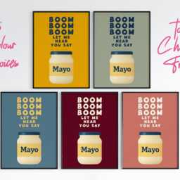 Kitchen Print Artwork, Mayo Poster, Funny Quote Music Lyrics Print, Retro Style Pop Art Maximalist Foodie - thumbnail 2