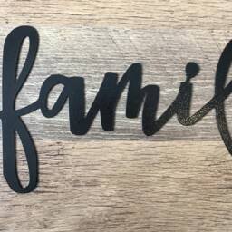 Metal Family Arrow Decor - Steel Wall Gallery - thumbnail 3