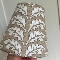 Iliv Woodcote Caramel Brown Oak Leaf Candle Clip 14cm 5.1/2 Inch Lampshade - thumbnail 3