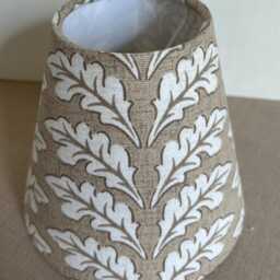 Iliv Woodcote Caramel Brown Oak Leaf Candle Clip 14cm 5.1/2 Inch Lampshade - thumbnail 2