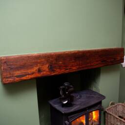 Rustic Mantle Piece/Fireplace Beam Solid Wood Home Decor - thumbnail 3