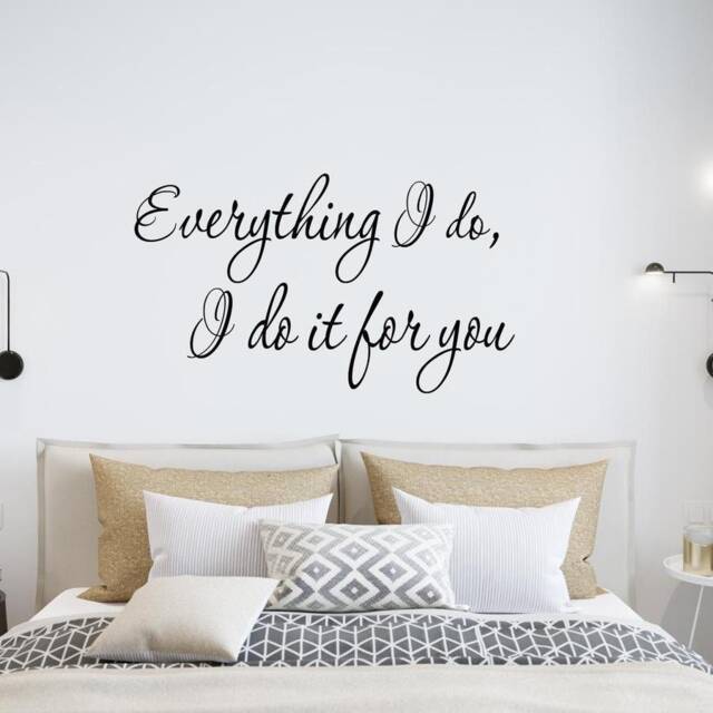 Everything I Do, Do It For You Wall Decal Family Quote Home Decor Art Vwaq-3955 - image 1