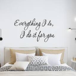 Everything I Do, Do It For You Wall Decal Family Quote Home Decor Art Vwaq-3955 - thumbnail 1