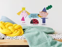 Personalised Ben & Holly's Little Kingdom Wall Sticker Pack, & Holly Sticker, Decal, Themed Room - thumbnail 1