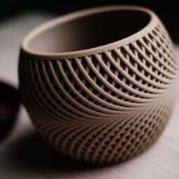 Modern Minimalist Planter With Plate, 3D Printed Indoor Plant Pot, Drift - thumbnail 2