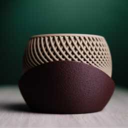 Modern Minimalist Planter With Plate, 3D Printed Indoor Plant Pot, Drift - thumbnail 4
