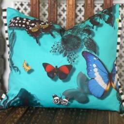 Christian Lacroix Butterfly Parade Cushion Cover Custom Trim - thumbnail 3