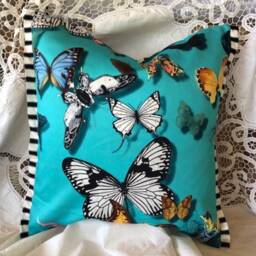 Christian Lacroix Butterfly Parade Cushion Cover Custom Trim - thumbnail 2